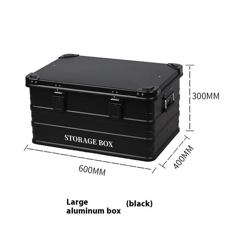 Waterproof vehicle-mounted storage box for car boot organisation in army green colour