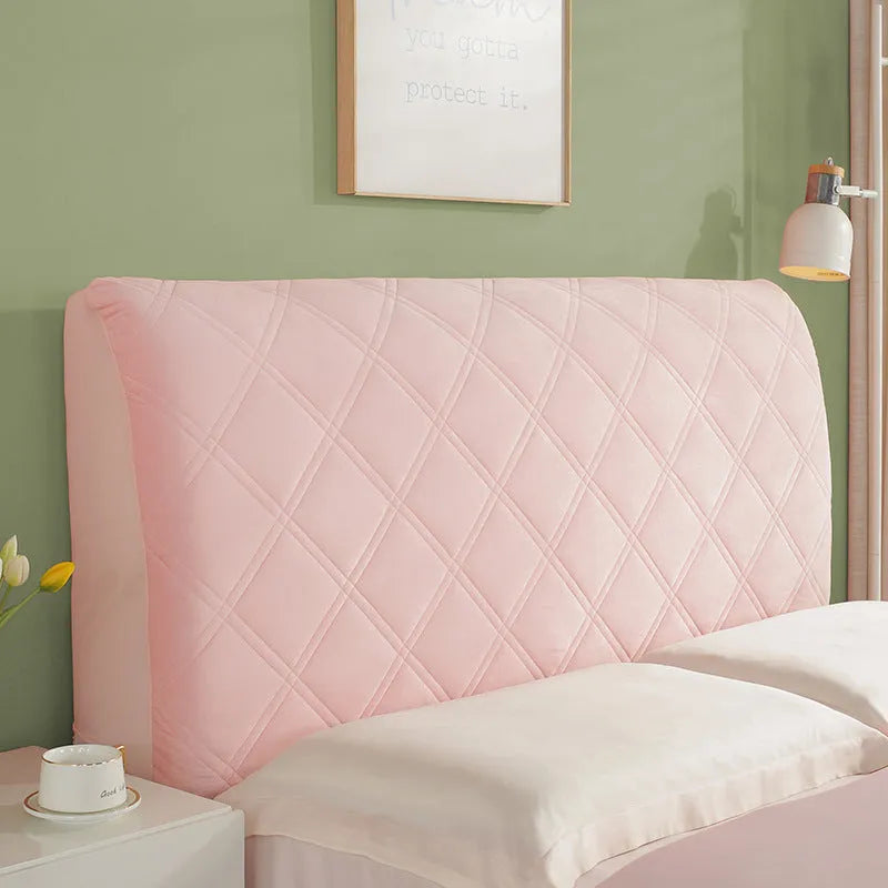 Crystal velvet universal bed cover for headboard or bedside, available in multiple colours and sizes 120cm to 220cm