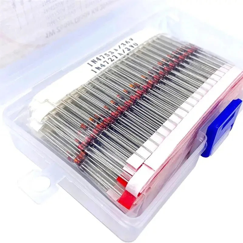 Boxed 1W power rated 50V Zener diode electronic component.