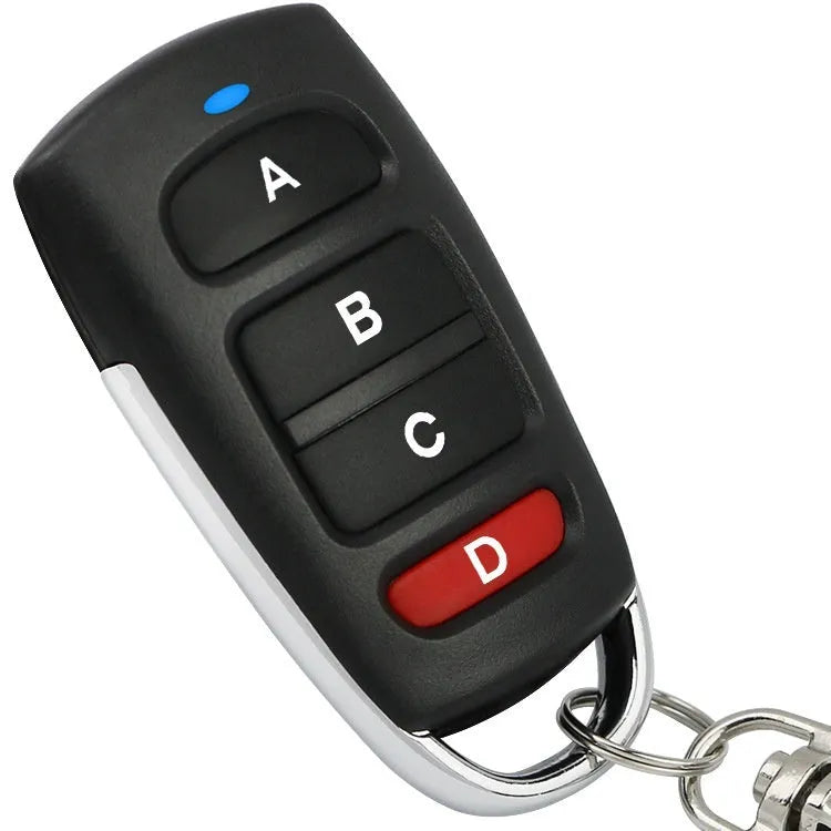 Clone remote control garage door key 433MHz with ABCD or unlock button, 65x35.8x16mm, 100m range