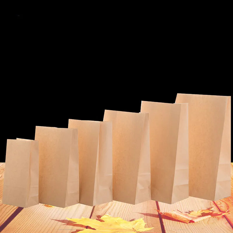 Yellow kraft paper aluminium foil thickened snack packaging bag with customisable capacity sizes