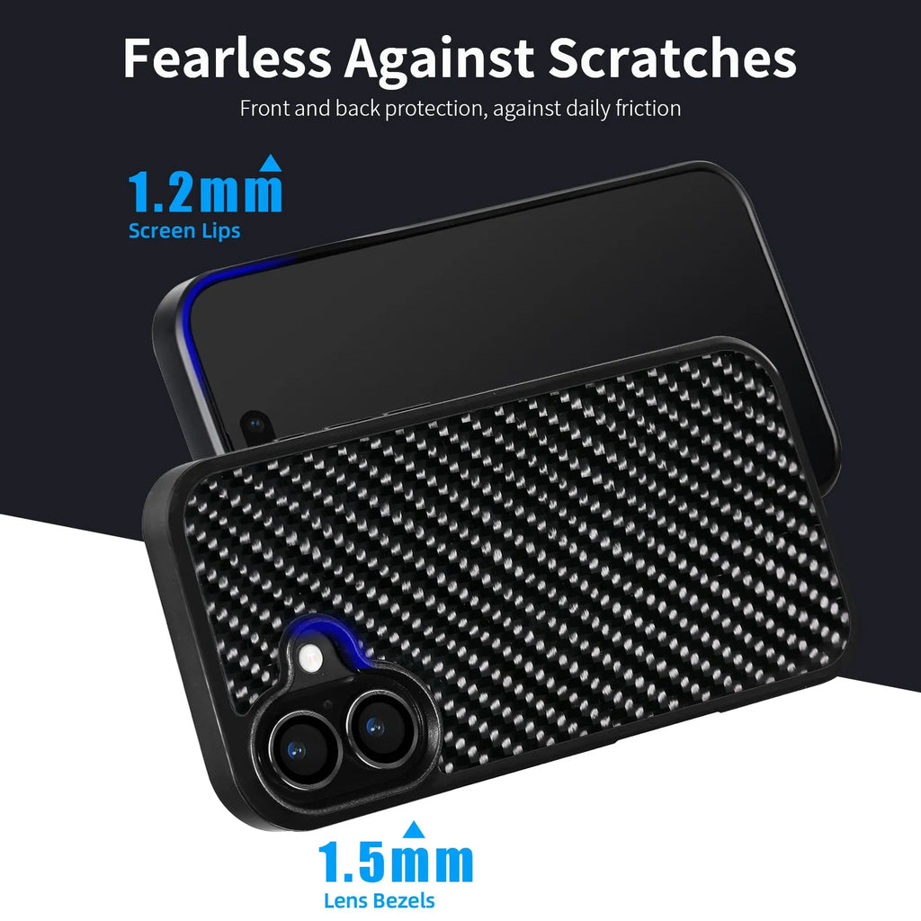 17 Series Twill Black mobile phone case for iPhone 12-17 series protective cover