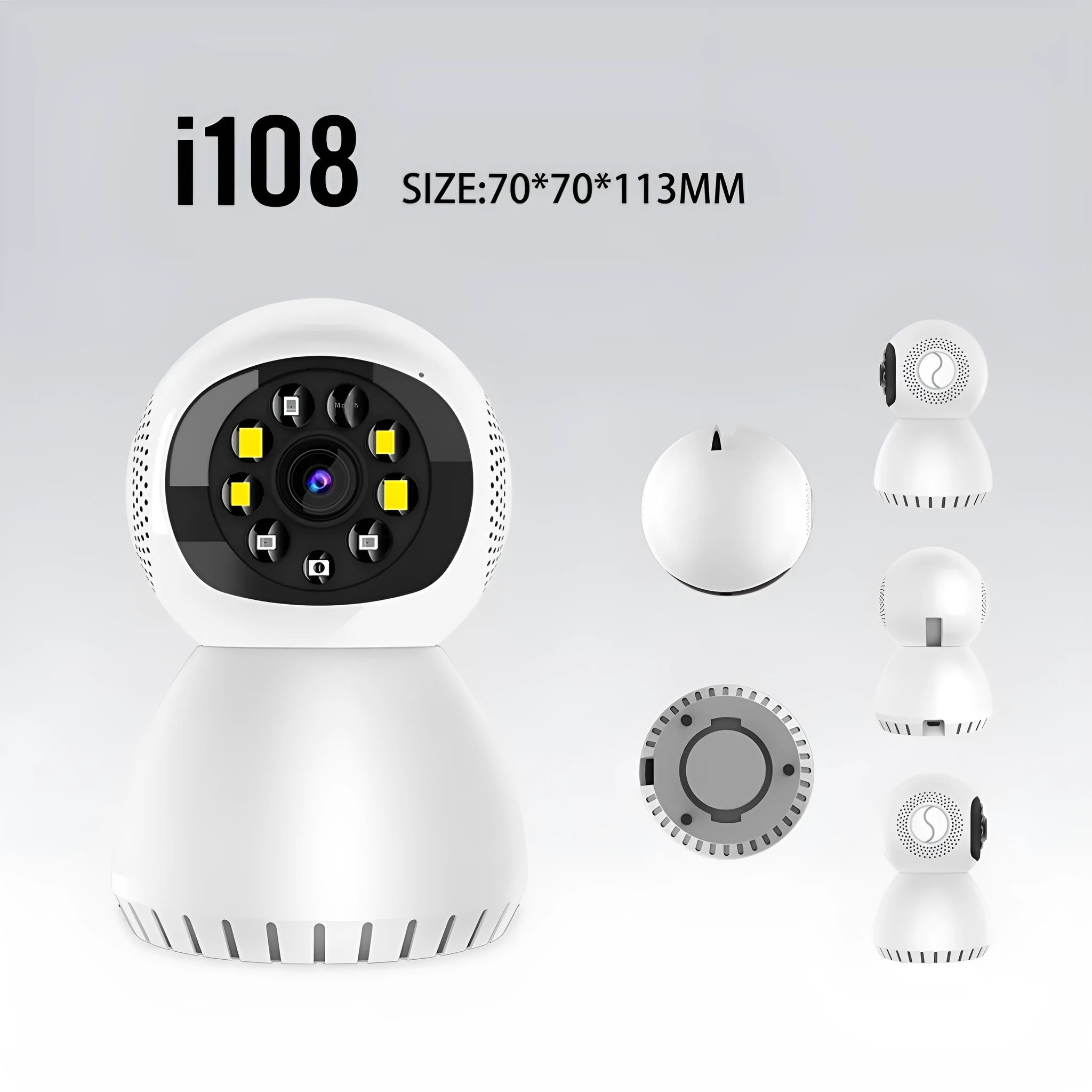 Dual-frequency wireless 1080p HD home security camera with 12mm lens