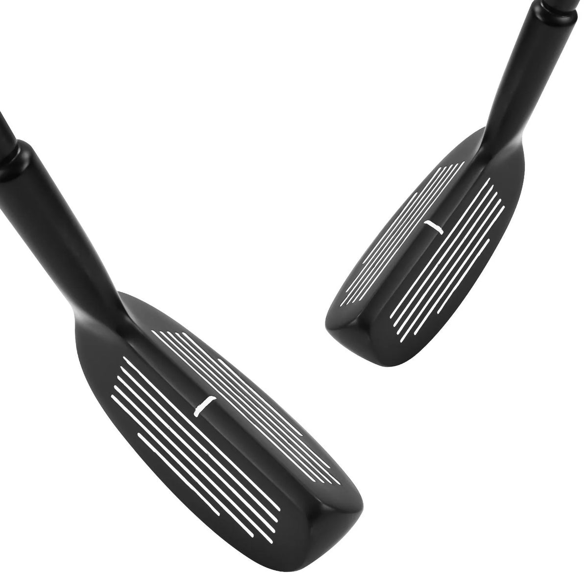Double sided zinc alloy telescopic golf club, 94cm, 465g, black, retractable practice club
