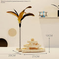 Solid wood cat scratching board toy with rotating turntable mechanism and felt mouse accessories