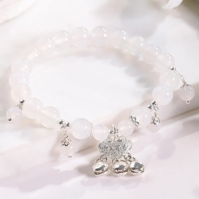 Electroplated opal cat's eye stone beaded bracelet with diamond-shaped beads for women in multiple colour variations