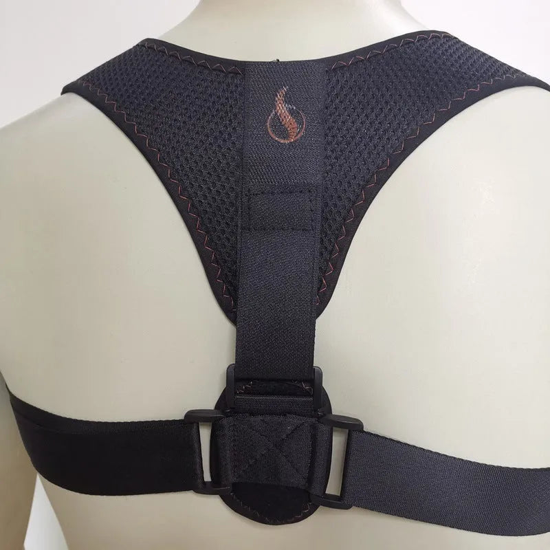 Adjustable clavicular posture correction belt for back support during sitting and fitness activities