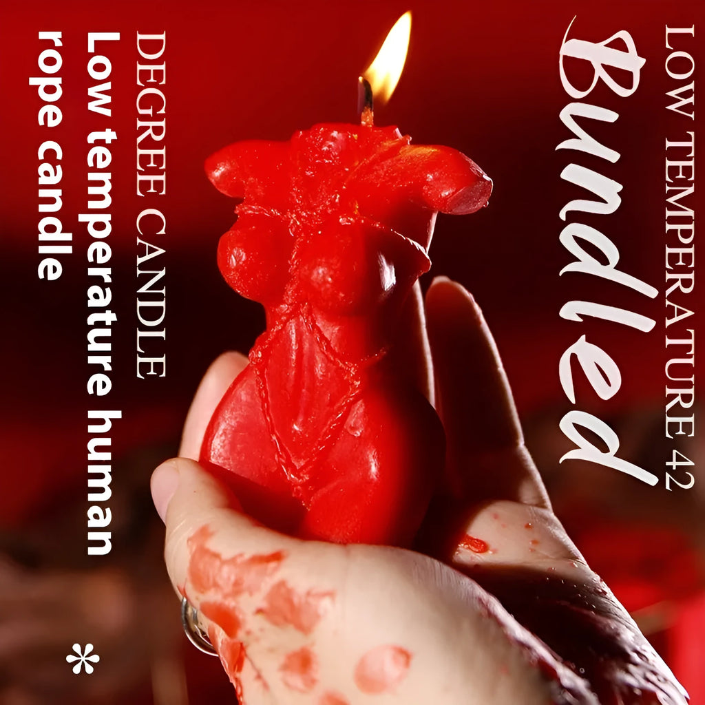 Low-temperature soy wax fragrance candles in rose red, pink, and purple colours for sensual use.