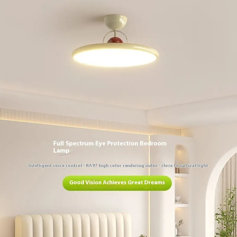 Modern Nordic style full spectrum LED ceiling light panel with smart dimming control