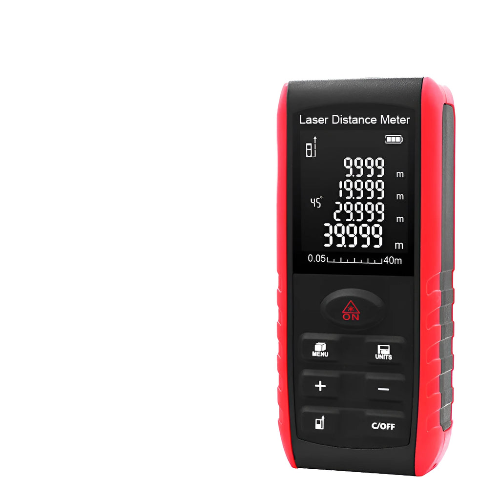 Hand-held laser range finder measuring instrument with compact ABS construction
