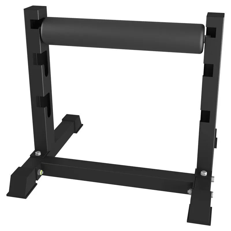 Black steel leg press trainer with split leg squat training frame, Type B fitness equipment