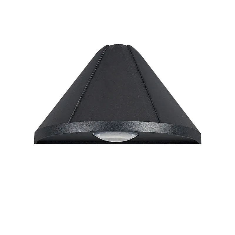 Black and white aluminium IP65 waterproof 5W LED courtyard and bedside lamp.