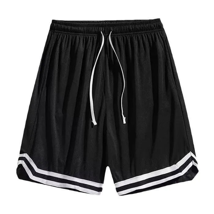 Men's gradient colour casual cropped pants in polyester fabric showing loose fit and cropped length