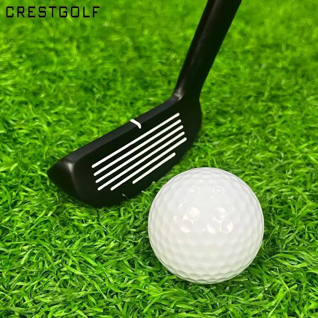 Double sided zinc alloy telescopic golf club, 94cm, 465g, black, retractable practice club