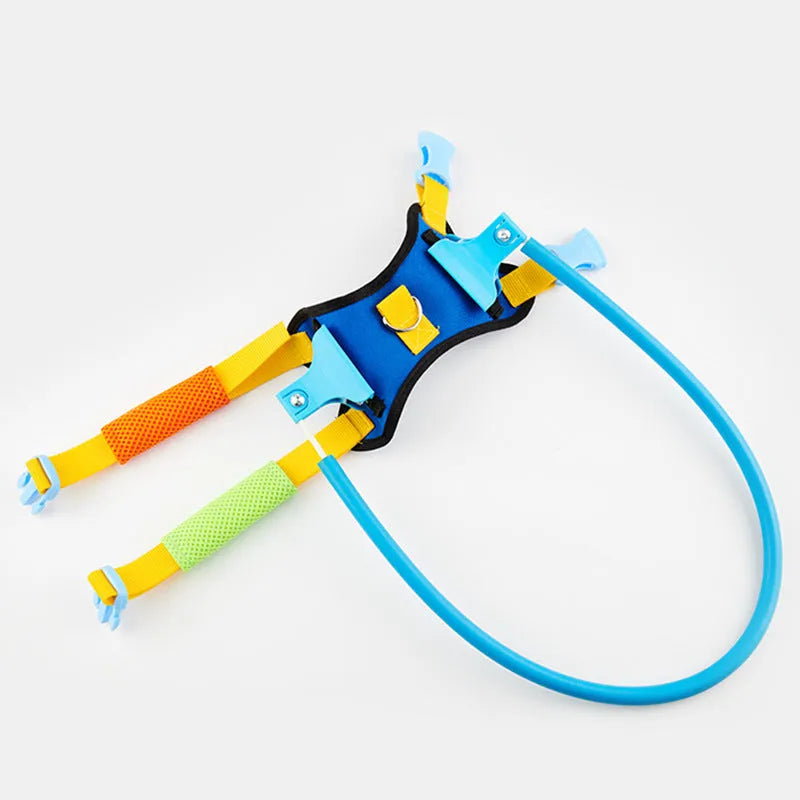 Blue adjustable dog blind anti-collision ring for pet safety protection