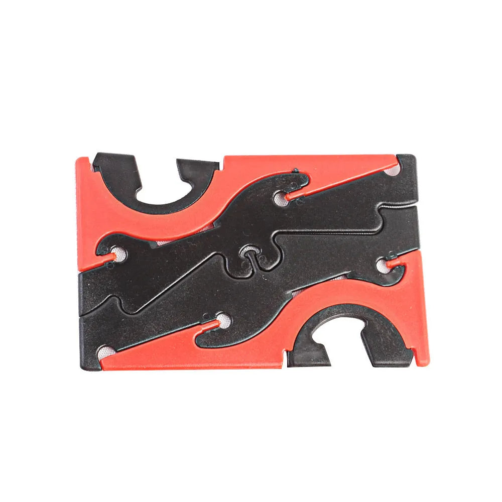 Creative foldable desktop bracket small and easy to carry plastic 8cm by 5cm in red
