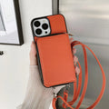 Litchi patterned protective phone case for iPhone models in various colours including black and green.