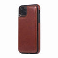 Crazy horse pattern leather double buckle bracket holster phone case for iPhone 13 in multiple colours