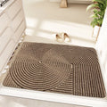 Blue cartoon anime pattern diatom mud entrance floor mat with alien shape, measuring 60 by 90cm.