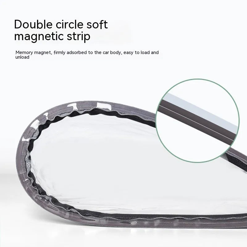 Black waterproof PVC cover with magnetic strips for an electric car charging gun port.