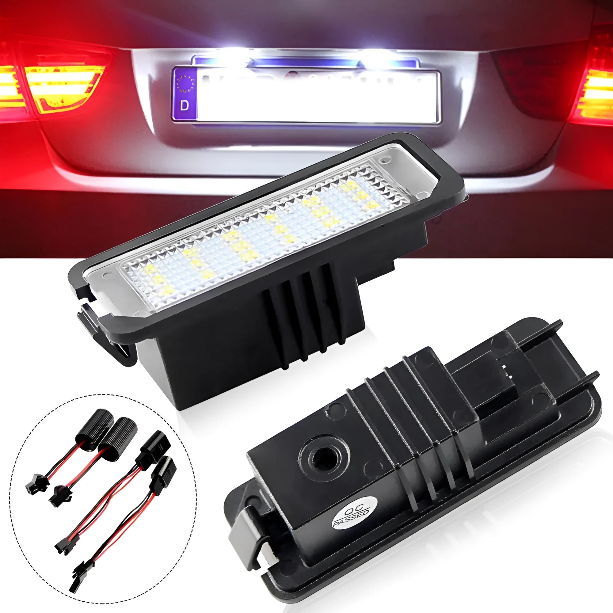 Volkswagen LED license plate light bulb with SMD LEDs for Golf Polo Phaeton.
