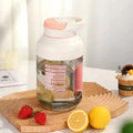 1500ml portable blender juicer in pink with USB charging cable and plastic body