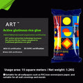 Three rolls of Glutinous Rice Glue E, a formaldehyde-free wallpaper adhesive with a clean smell