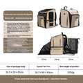Maroon or chestnut brown nylon pet carrier backpack with breathable tent-style body for cats and small dogs up to 10kg