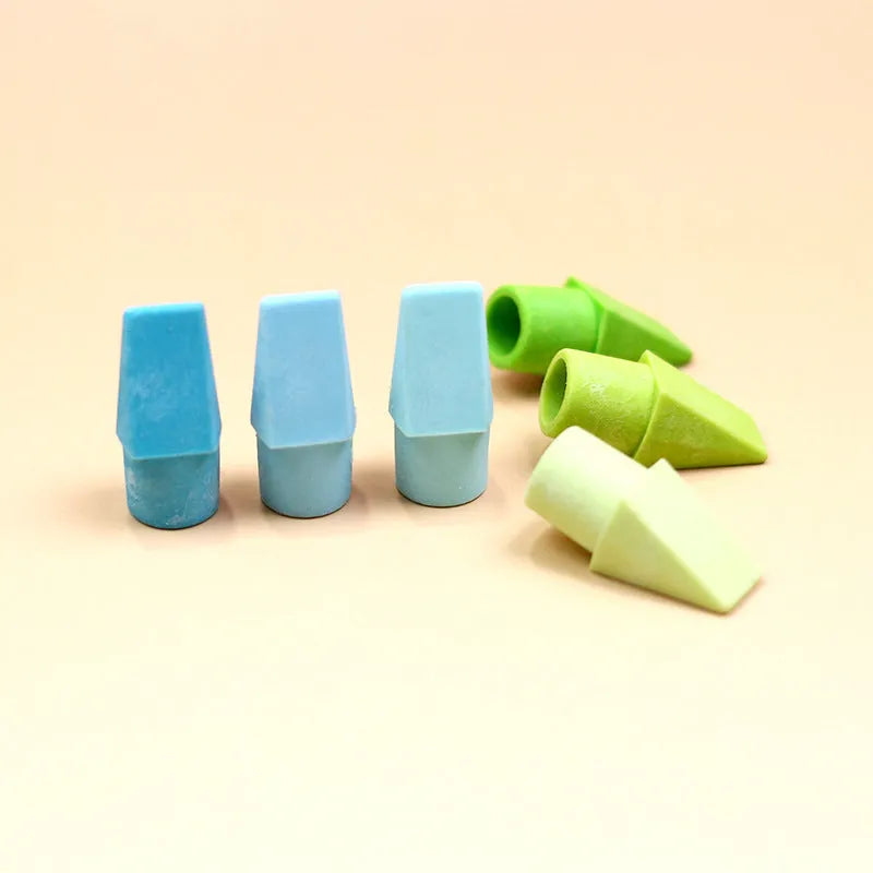 Knife head bullet eraser in TPR with multiple colour options including Morandi and bright shades