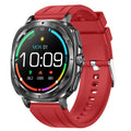 ECG Bluetooth Calling Sport Smart Watch with AMOLED screen and touch button, shown in black, blue, red and brown colour options.