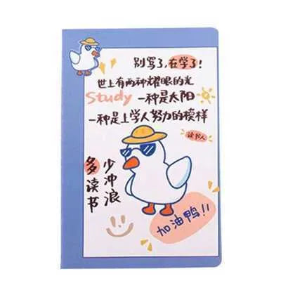 Cartoon A5 notebook with 30 sheets showing colourful character illustrations on cover