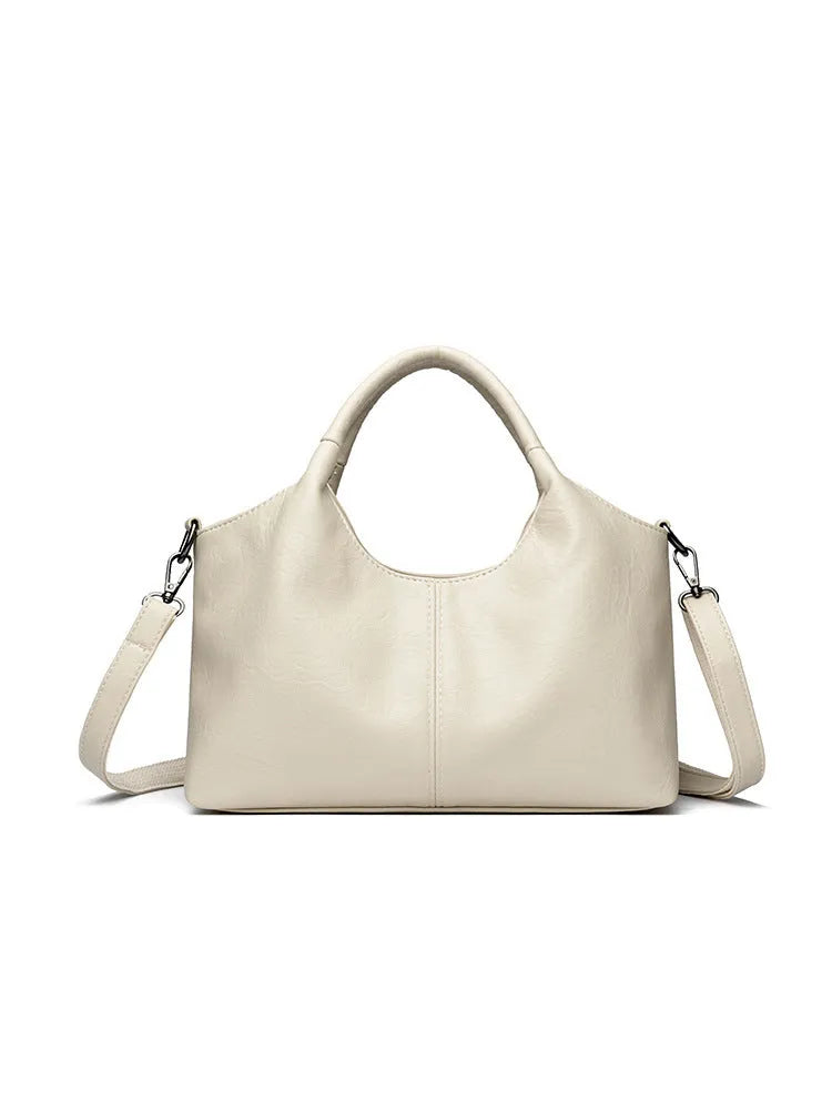 A women's soft genuine leather crossbody bag in a choice of eight colours.