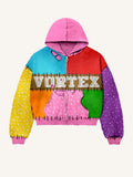 Fashion casual printed polyester sweater with long sleeves, available in multiple sizes from XS to 3XL