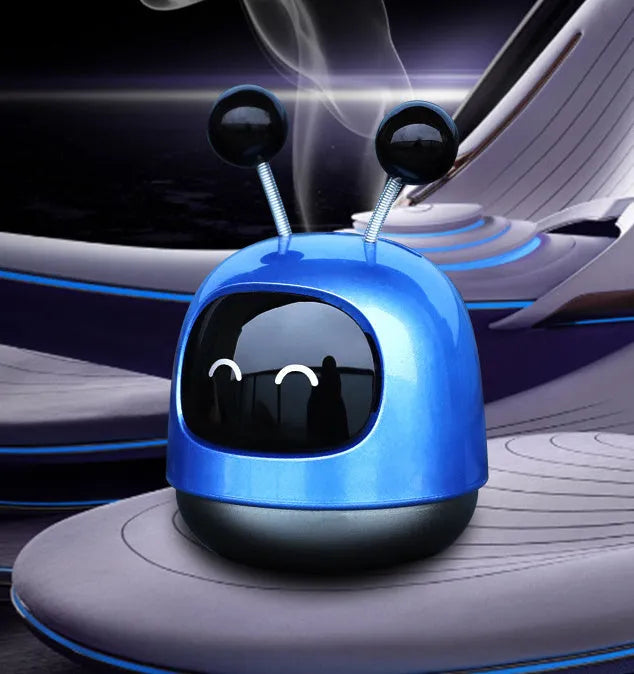 Robot-shaped car vent aromatherapy diffuser decoration with 40ml gel capacity