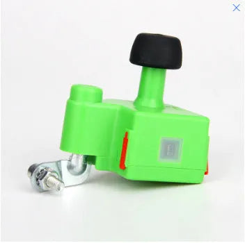 Electric bicycle generator BG-2677 night riding light power accessory in yellow, on a bike frame