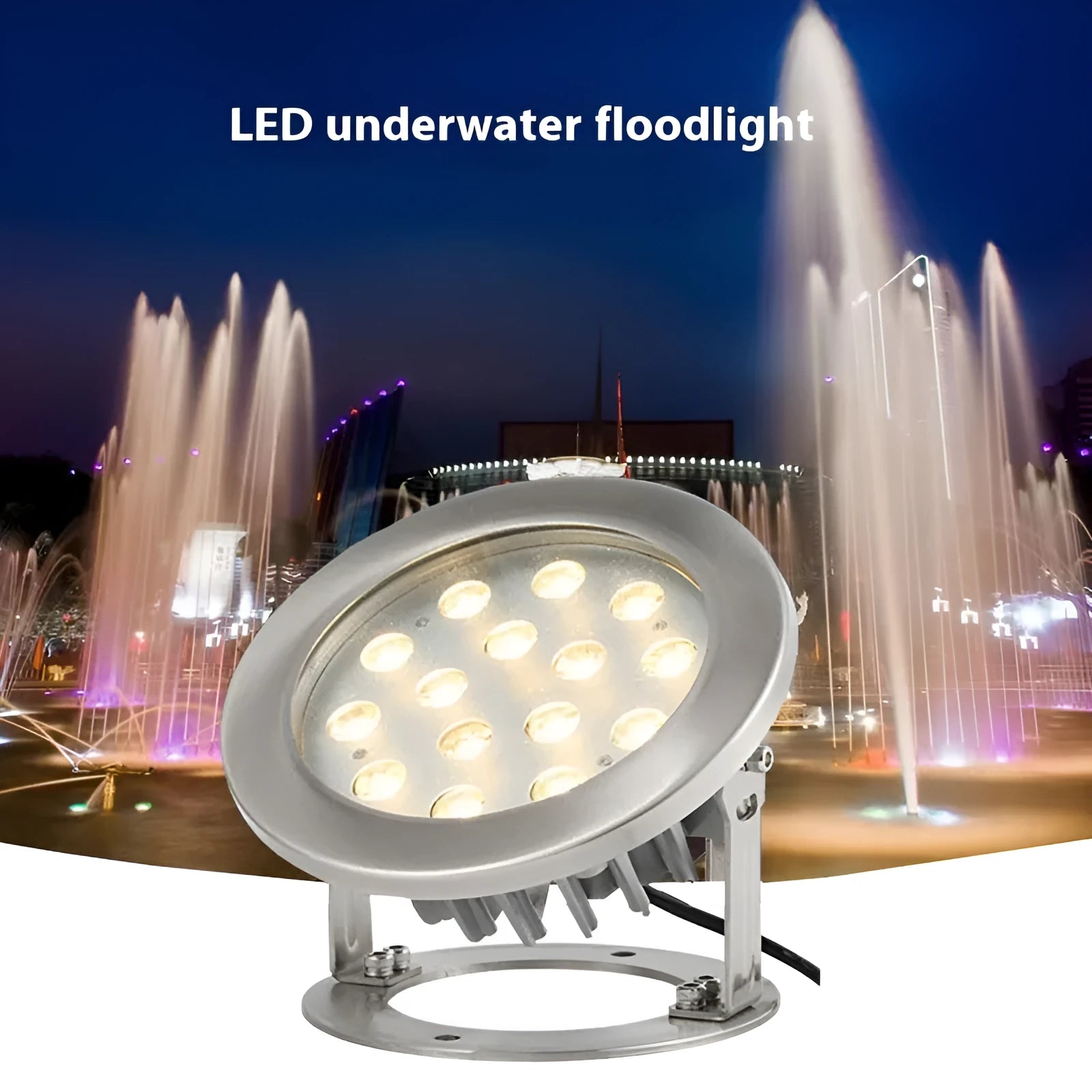 LED underwater lamp 6W blue light for swimming pool fountain pond submersion