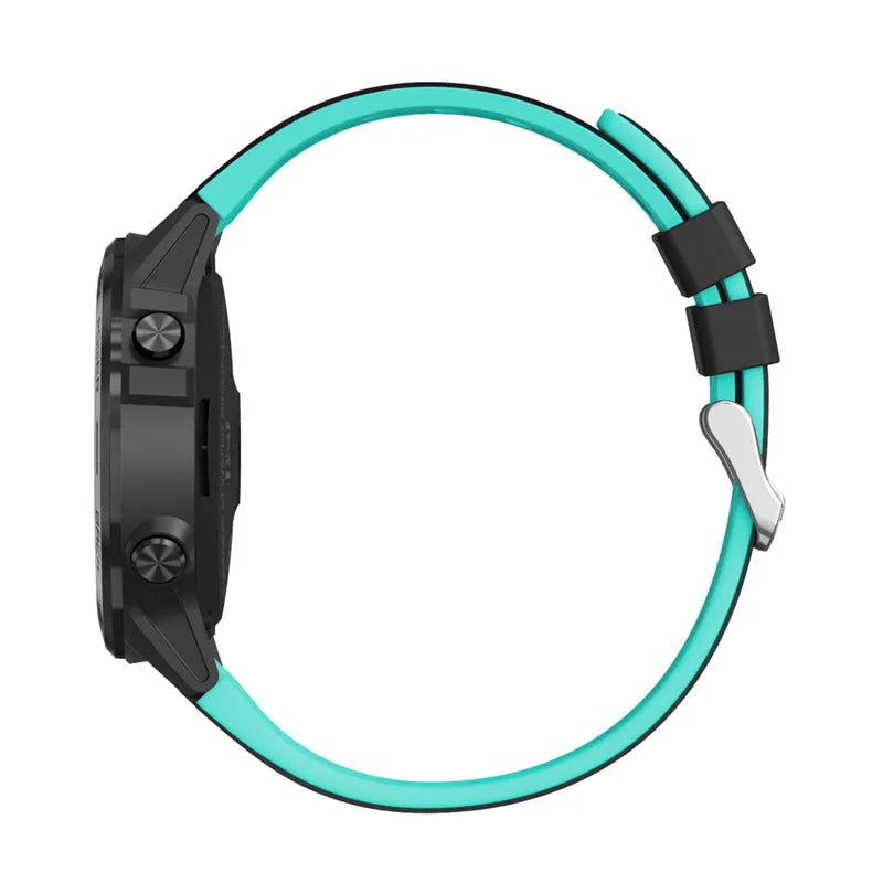 Outdoor sports smart watch with 1.3 inch screen showing fitness tracking display on silicone wrist strap