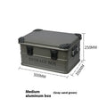 Waterproof vehicle-mounted storage box for car boot organisation in army green colour