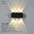 Modern minimalist LED wave shape wall lamp for corridor, aisle, hallway, or stairwell, 85-265V, one lamp