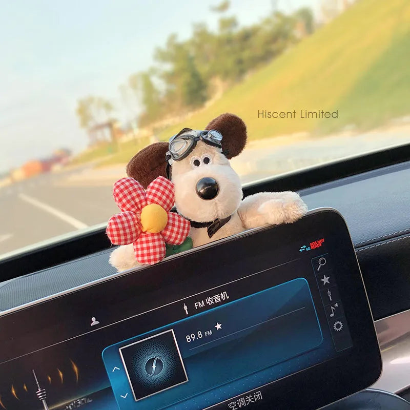 Cotton car dashboard decoration doll in cartoon animal design for pet and child safety