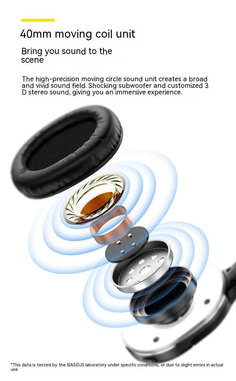 Black wireless Bluetooth sports headset showing head-mounted design with over-ear configuration