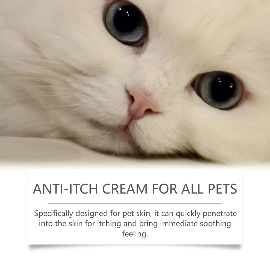 60g tube of antipruritic cream for cats with tea tree oil and aloe vera extract