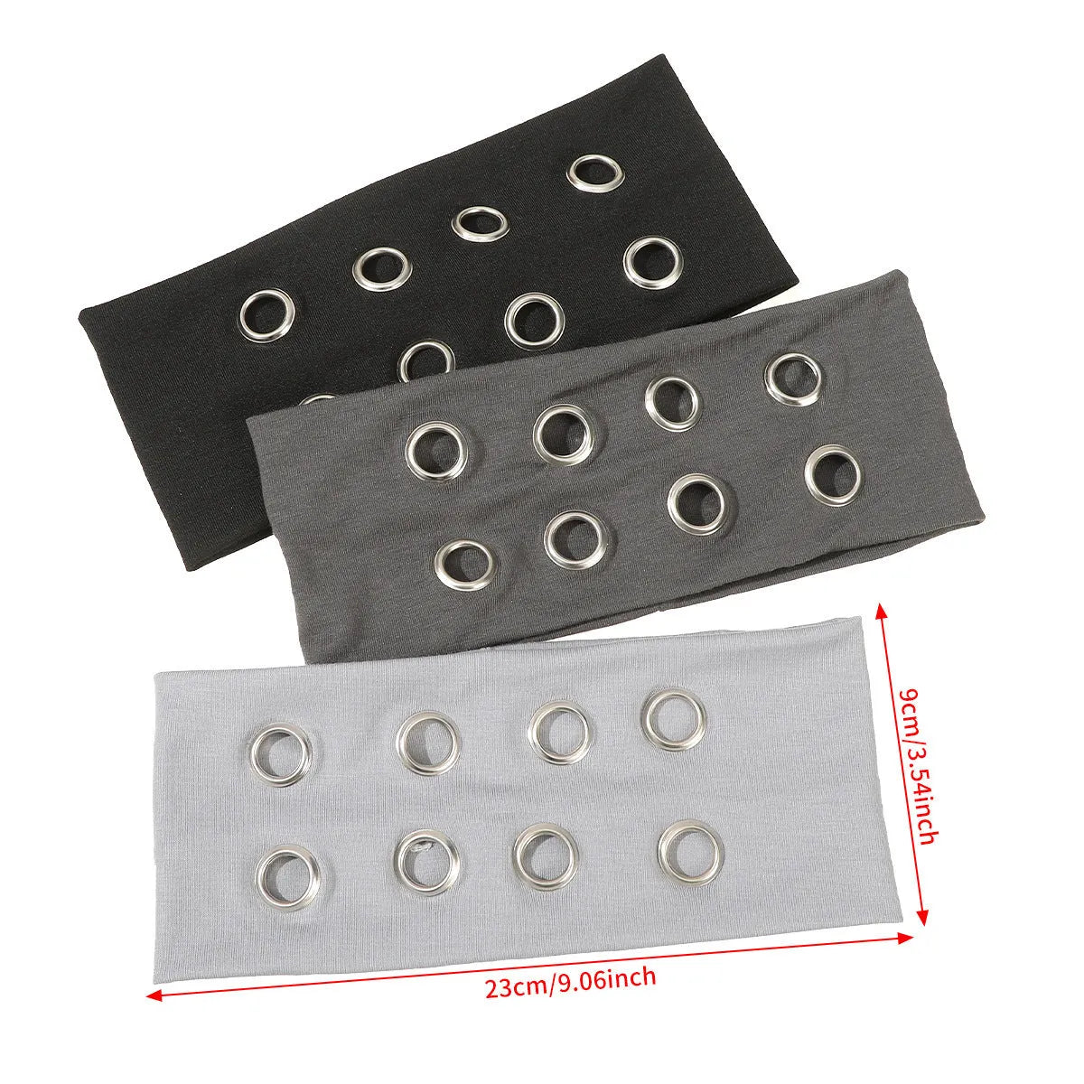Hollow metal exercise hair band in punk style with seven colour options
