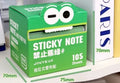 Box of pearl gradient transparent pull-out sticky notes with 105 pages in six colour options.