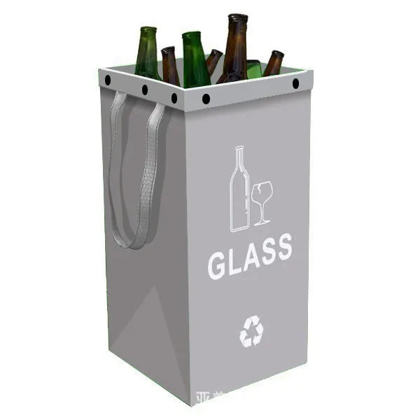 A 40-litre polypropylene rubbish bag dispenser in a choice of colours, dimensions 30cm wide by 50cm high by 30cm deep.