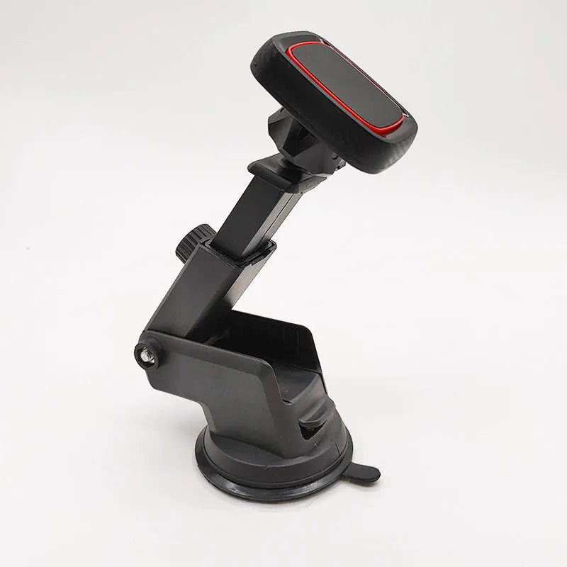 Hose black car air vent phone holder with adjustable brush arm for universal dashboard mounting.
