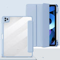 iPad protective case with a charging slot for Apple Pencil, shown in a colour option with hard bottom and soft edge design.