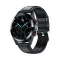 Smart watch with 1.39-inch HD screen, leather strap, heart rate and blood pressure sensors, 30-metre waterproof rating