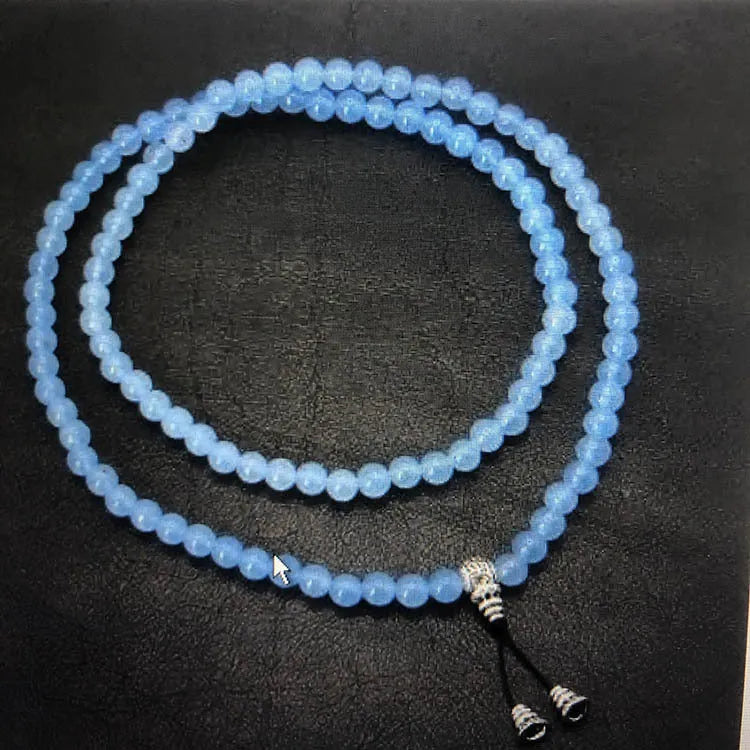 Alloy volcano white turquoise bracelet with natural stone beads in green tiger eye, black agate and blue stone options