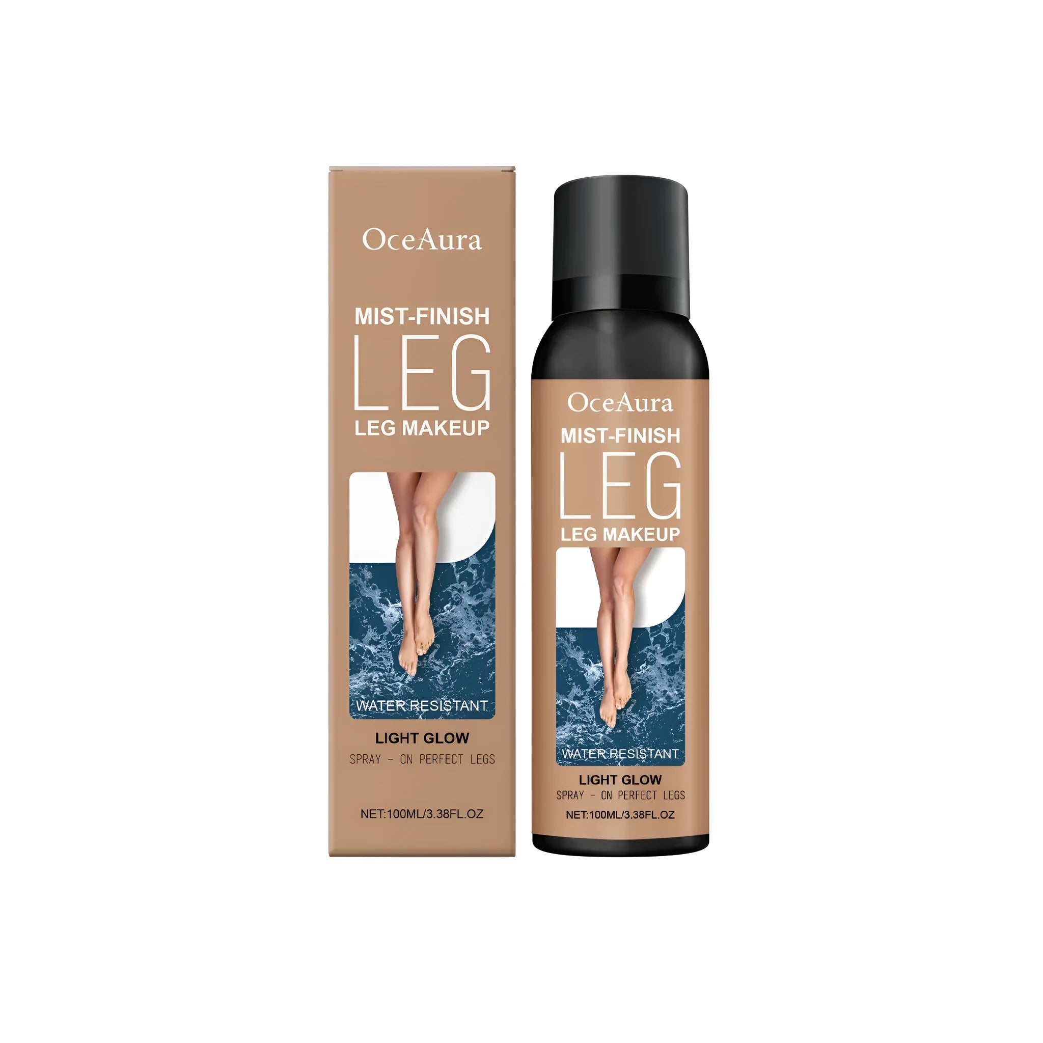 120ml leg concealer blackening spray can with water-based temporary skin colouring formula
